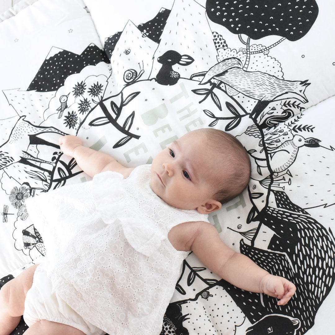 Wee Gallery Organic Cotton Reversible Forest Playmat