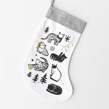 Load image into Gallery viewer, Wee Gallery Organic Cotton Eco-Friendly Christmas Stocking | Festive Cats