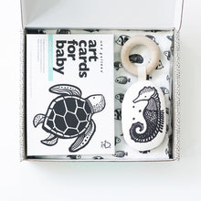Load image into Gallery viewer, Wee Gallery Organic Eco-Friendly Newborn Baby Gift Set | Ocean