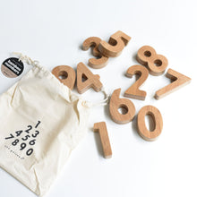 Load image into Gallery viewer, Wee Gallery Montessori Bamboo Numbers for Toddlers and Preschoolers