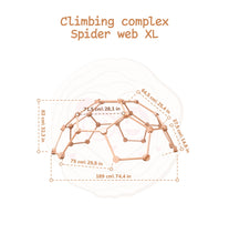 Load image into Gallery viewer, Wood and Hearts Eco-Friendly Natural Wooden Indoor Kids' Climbing Dome