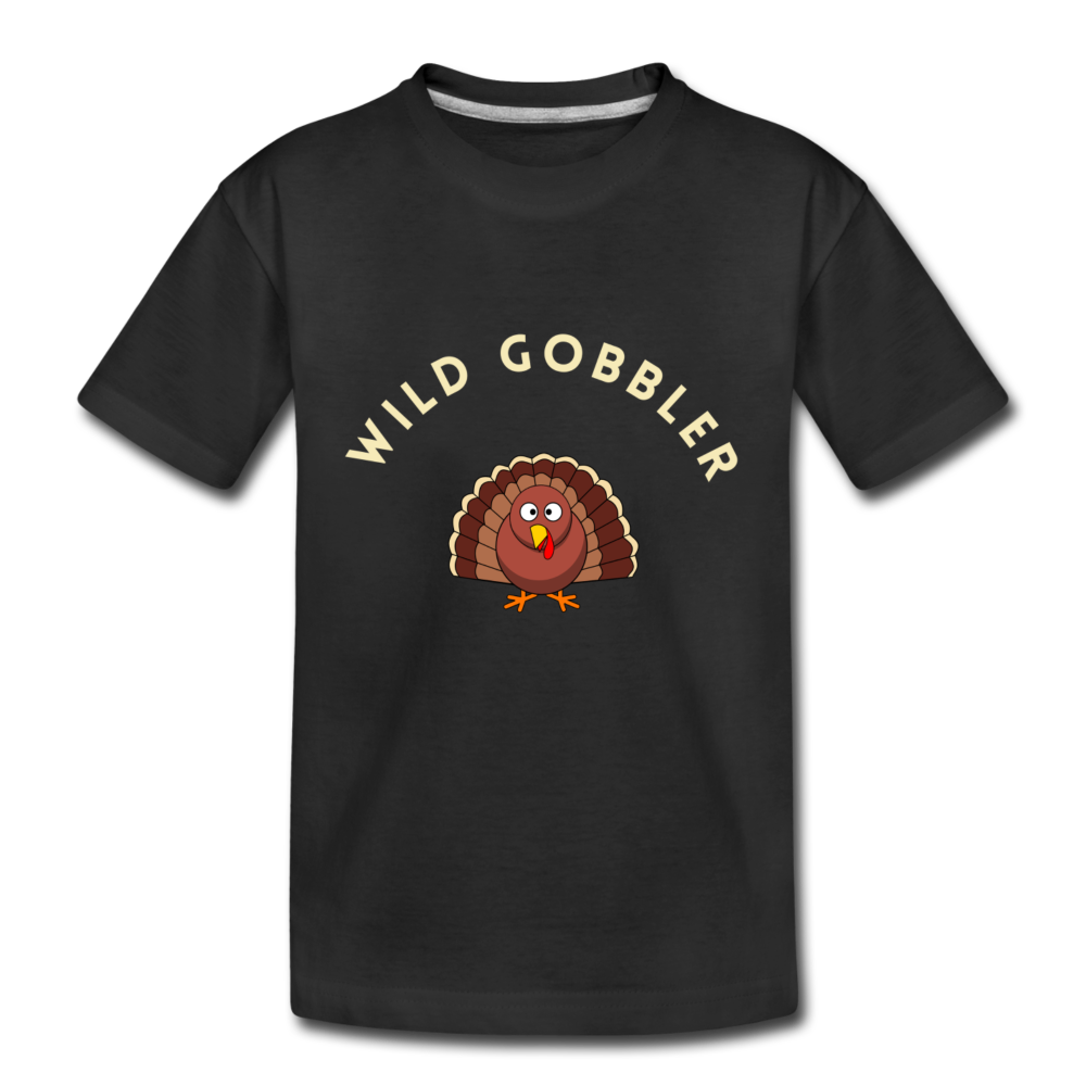 Wild Gobbler Organic Toddler Fall T-shirt - black