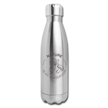 Load image into Gallery viewer, Nature is My Classroom Insulated Stainless Steel Water Bottle - silver