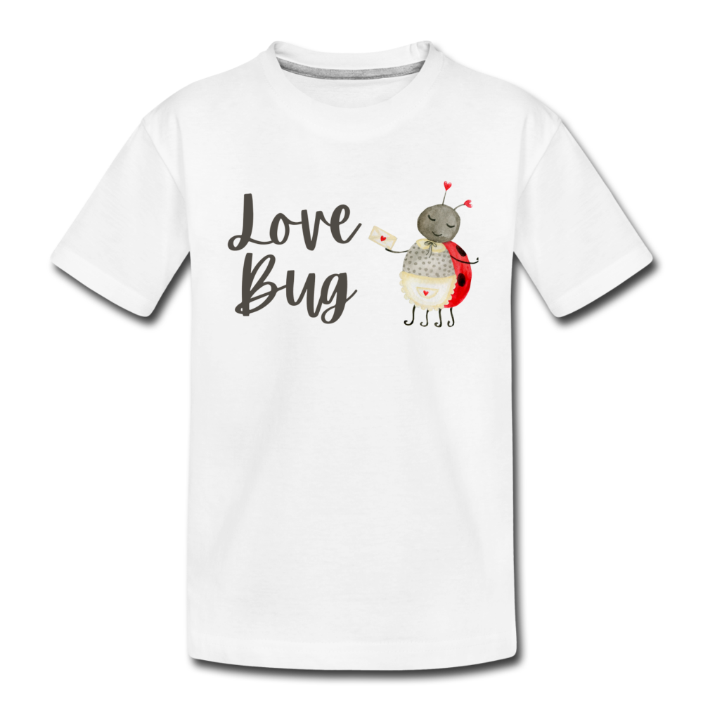 Love Bug Kids' Organic T-shirt - white