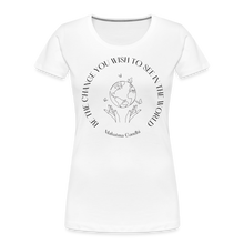 Load image into Gallery viewer, Be The Change Women’s Organic T-Shirt - white
