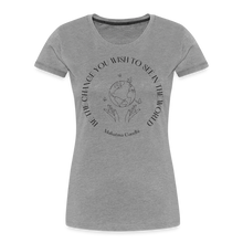 Load image into Gallery viewer, Be The Change Women’s Organic T-Shirt - heather gray