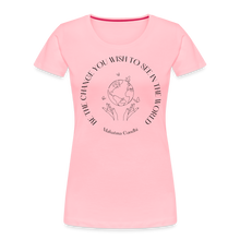 Load image into Gallery viewer, Be The Change Women’s Organic T-Shirt - pink