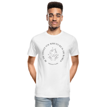 Load image into Gallery viewer, Be the Change Men’s Organic T-Shirt - white
