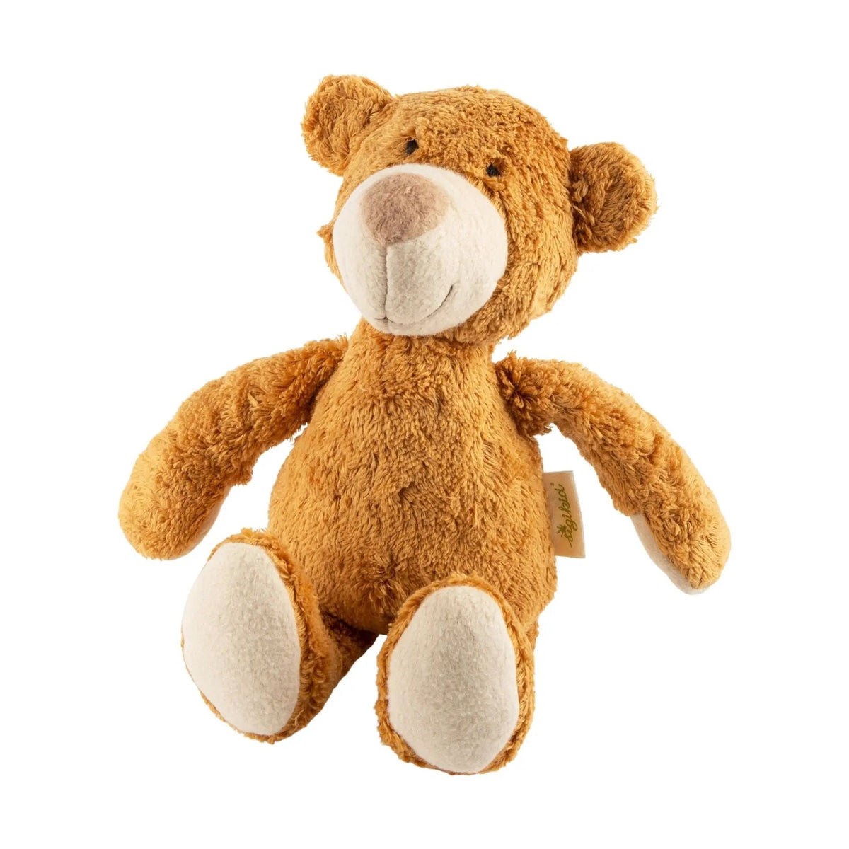 sigikid Organic Cotton Teddy Bear Plush with Organic Lambswool Filling – 11.4"