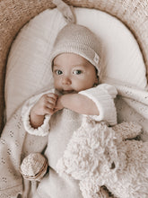 Load image into Gallery viewer, Luna + Luca Organic Cotton Knotted Hat - Heather Beige
