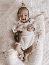 Load image into Gallery viewer, Luna + Luca Novelty Knit Romper - White
