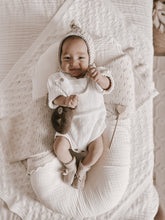 Load image into Gallery viewer, Luna + Luca Novelty Knit Romper - White
