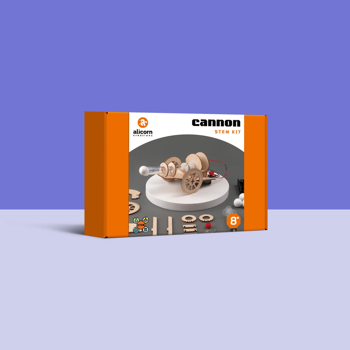 Kitsville Air Cannon DIY Kit – Wooden STEM Building Kit for Kids 8+