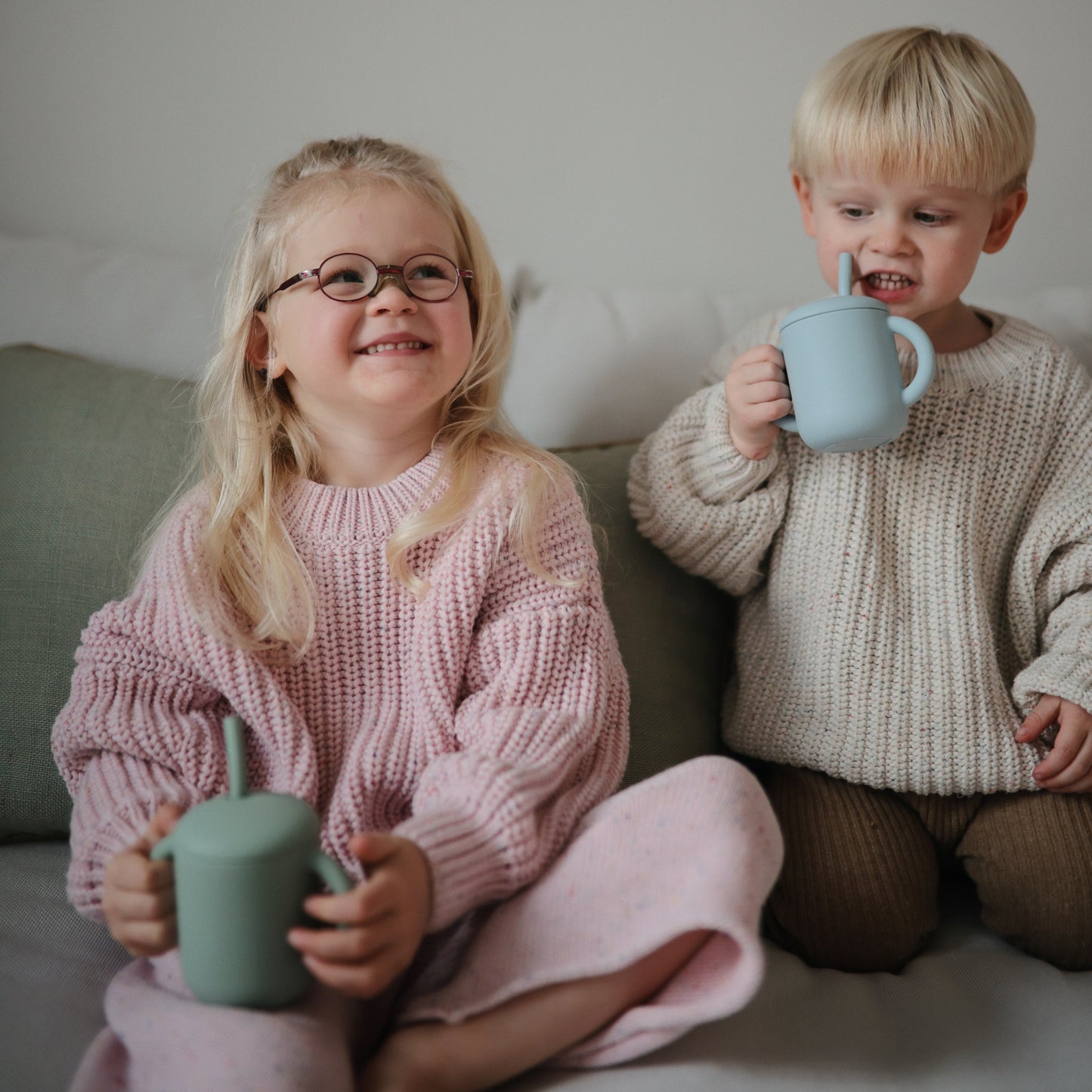 Mushie Silicone Replacement Baby Toddler Cup Straws - 5 Pack