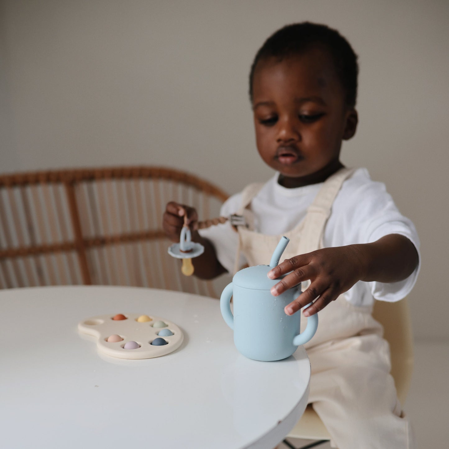 Mushie Silicone Replacement Baby Toddler Cup Straws - 5 Pack