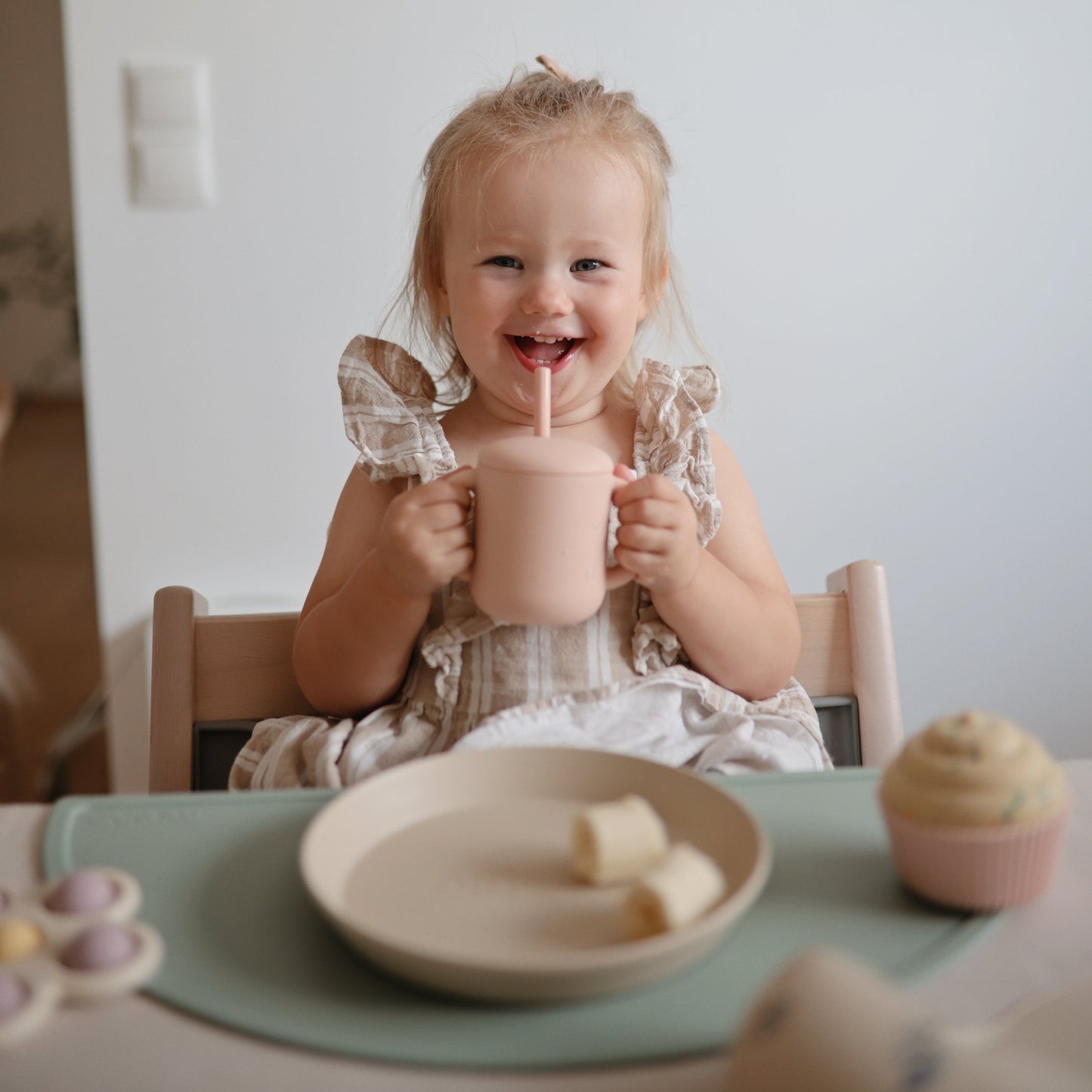 Mushie Silicone Replacement Baby Toddler Cup Straws - 5 Pack