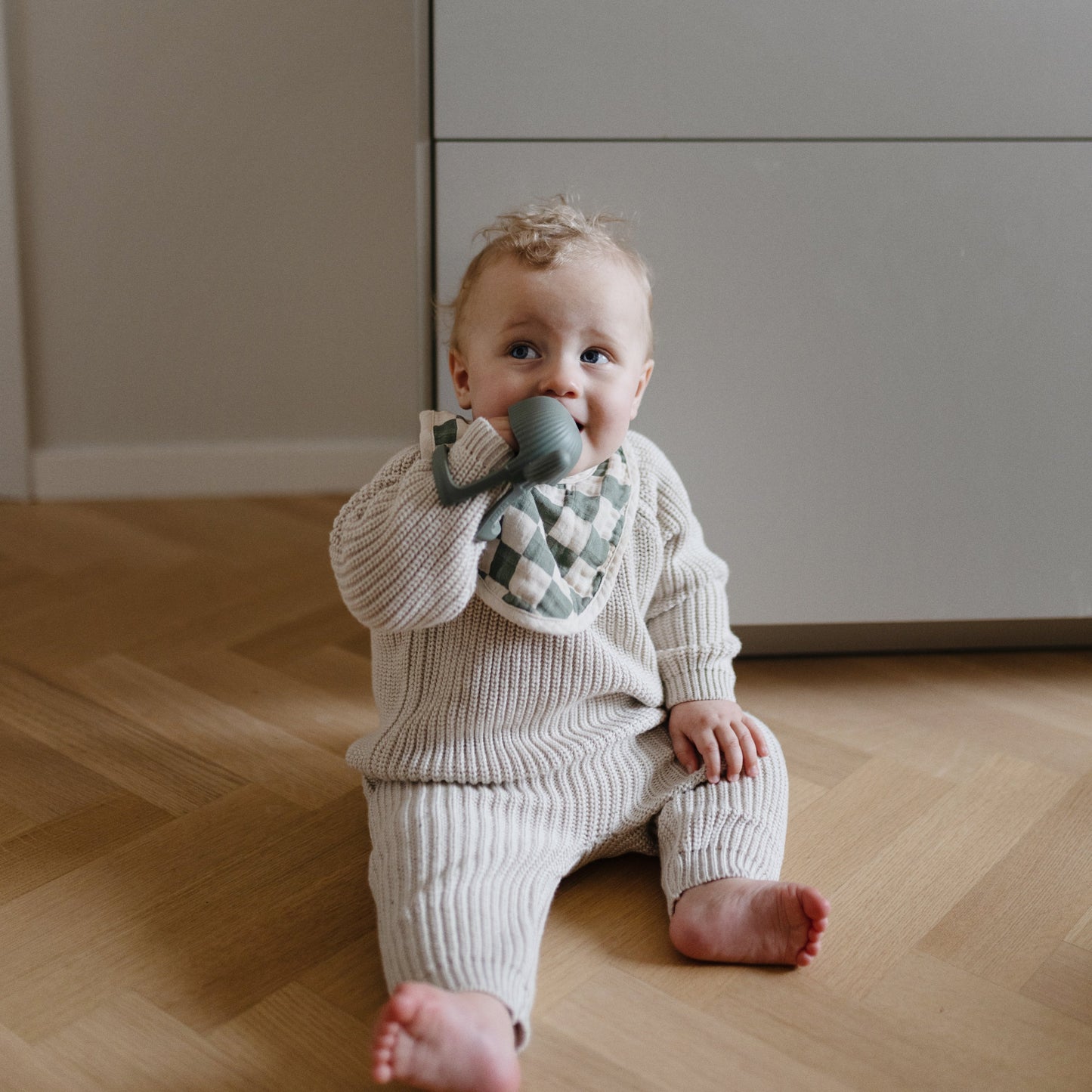 Mushie Organic Cotton Baby Chunky Knit Sweater