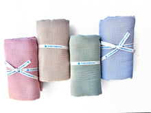 Load image into Gallery viewer, Organic Cotton Gauze Muslin Swaddle Blanket
