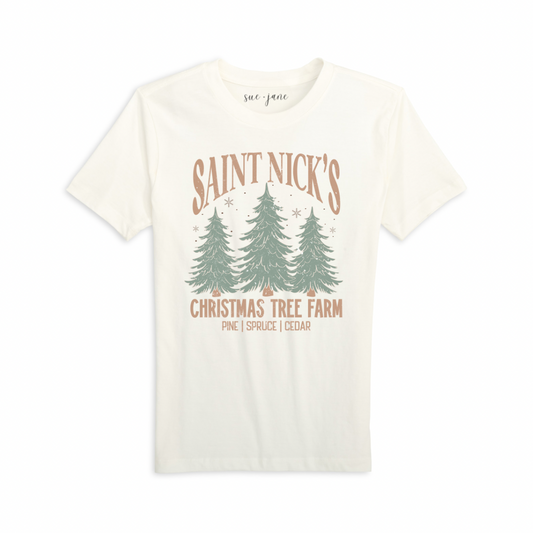 Christmas Tree Farm Organic Cotton Tee