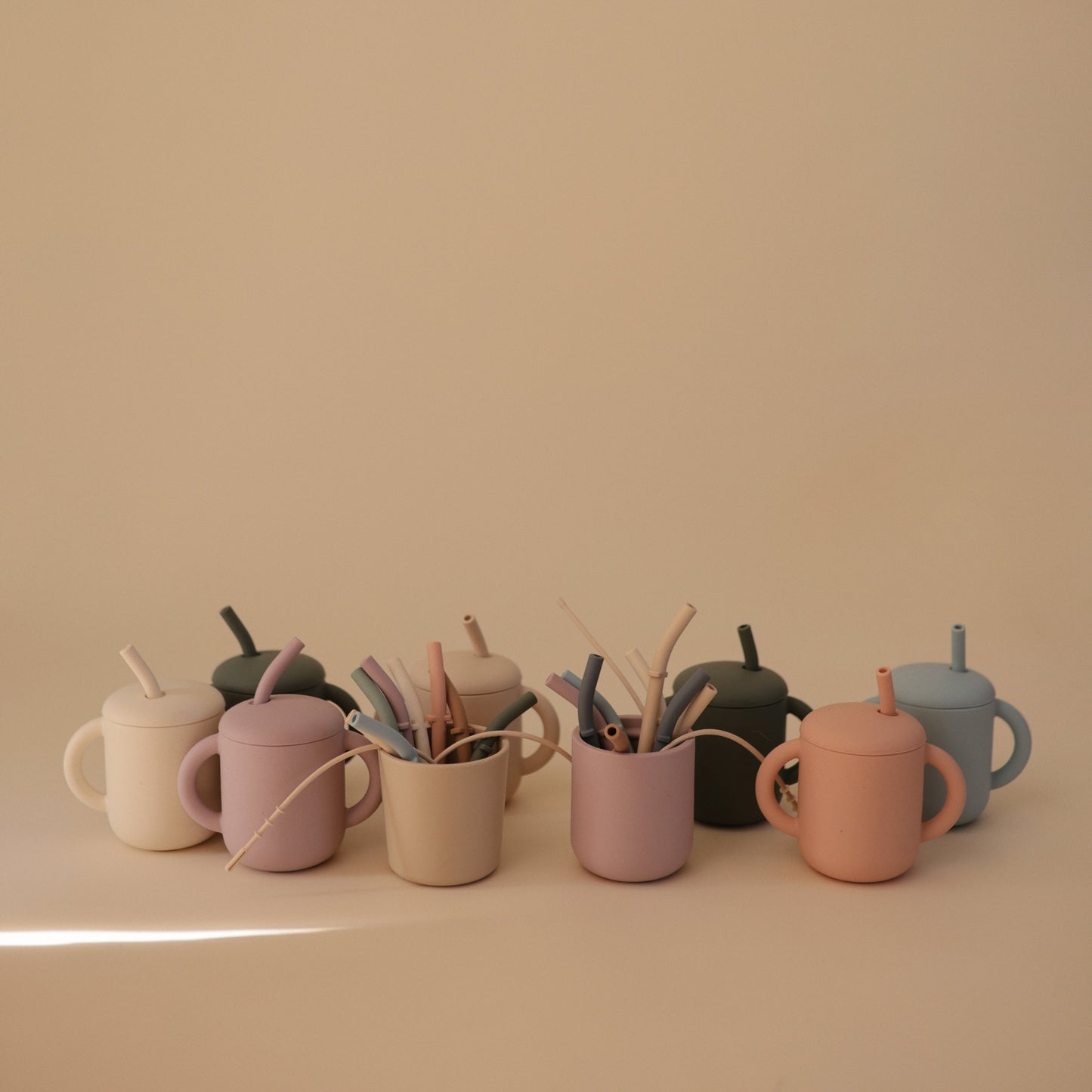 Mushie Silicone Replacement Baby Toddler Cup Straws - 5 Pack