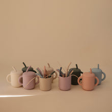 Load image into Gallery viewer, Mushie Silicone Replacement Baby Toddler Cup Straws - 5 Pack
