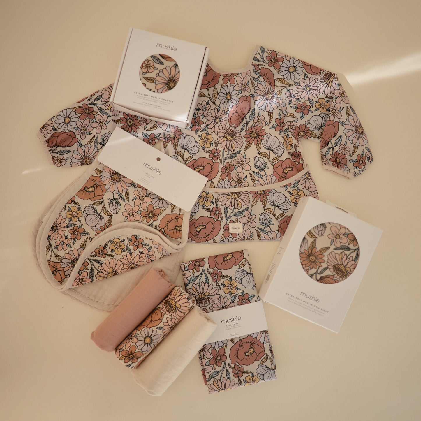 Mushie Organic Cotton Muslin Changing Pad Liners