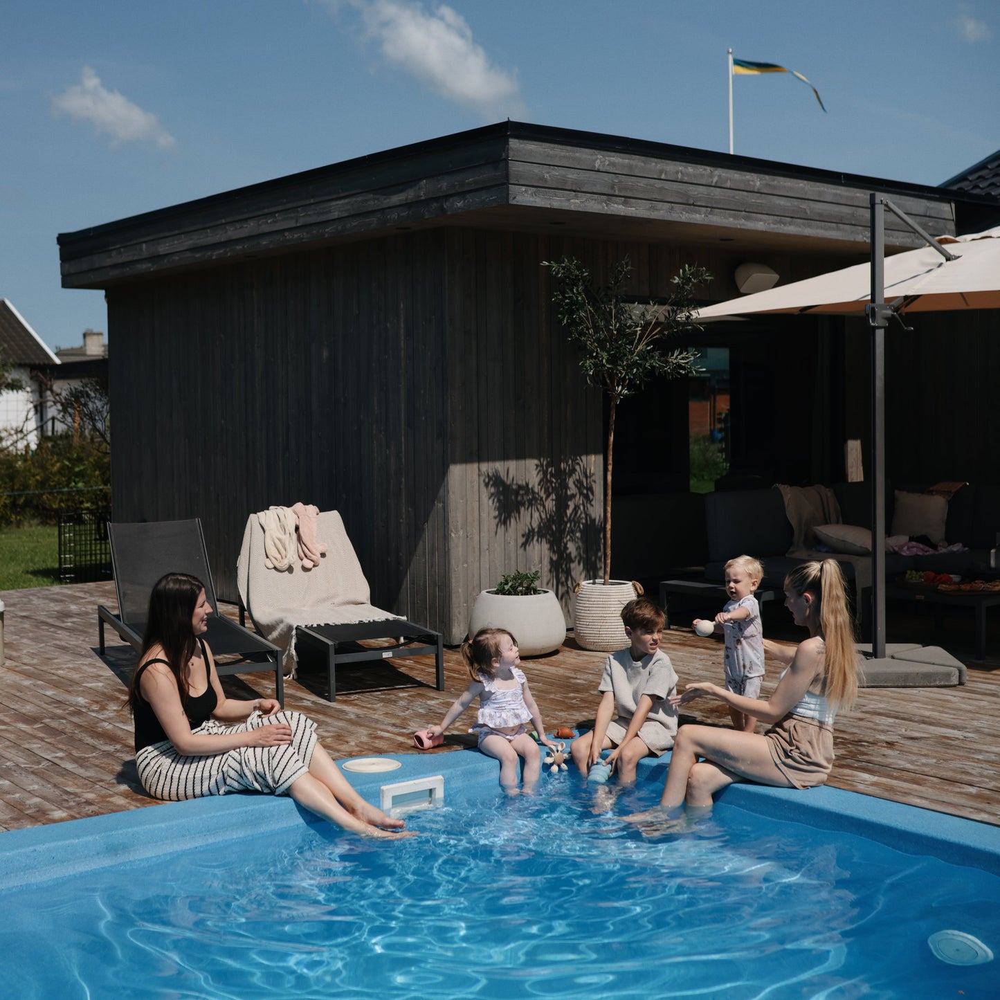 Mushie Organic Cotton Bear Bath Robe for Toddlers and Little Kids