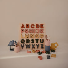 Load image into Gallery viewer, Mushie Non-Toxic Eco-Friendly Wooden Alphabet Puzzle
