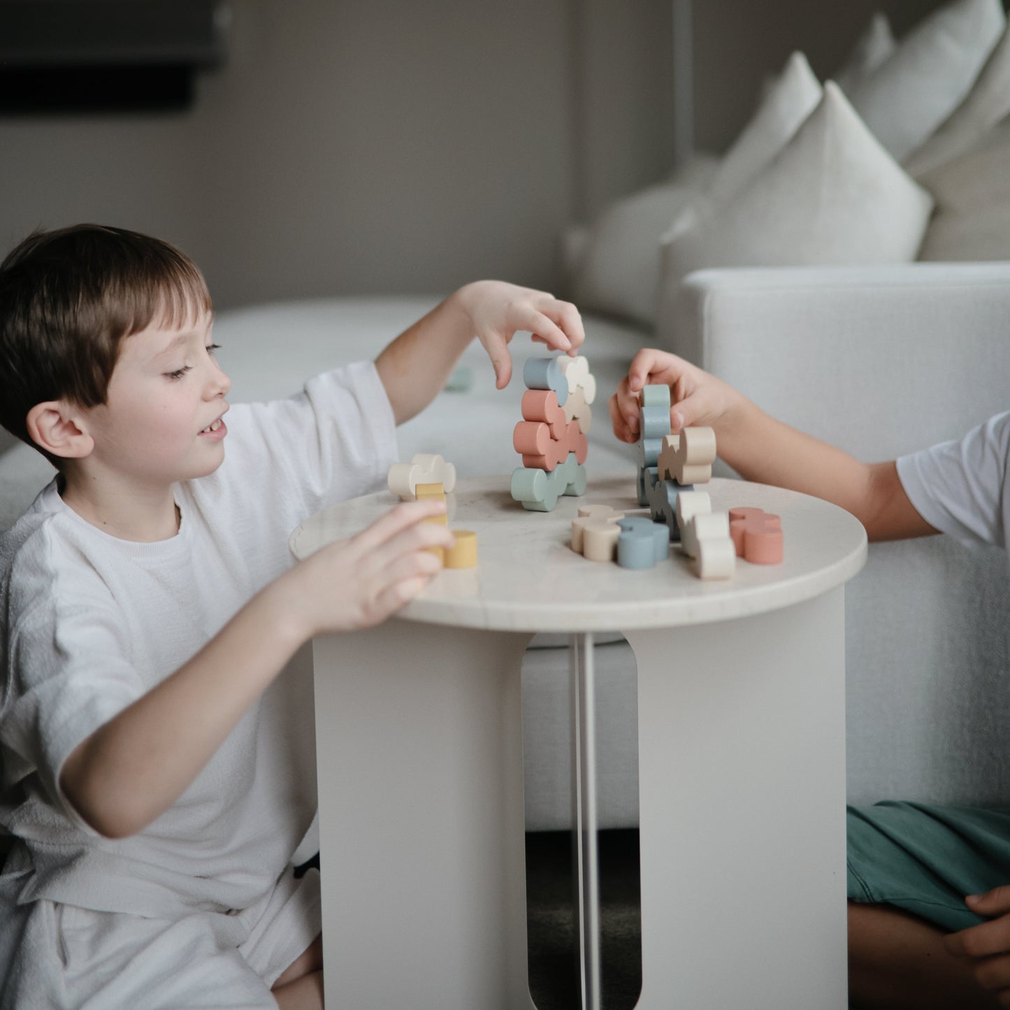 Mushie Eco-Friendly Non-Toxic Wooden Balance Blocks Toy