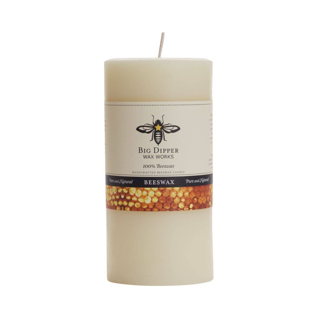 100% Pure Beeswax Pillar Candles (Multiple Colors)