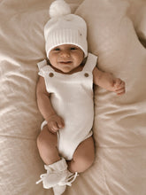 Load image into Gallery viewer, Luna + Luca Novelty Knit Romper - White

