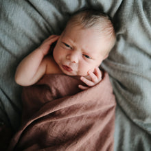 Load image into Gallery viewer, Mushie Organic Cotton Muslin Swaddle Blanket
