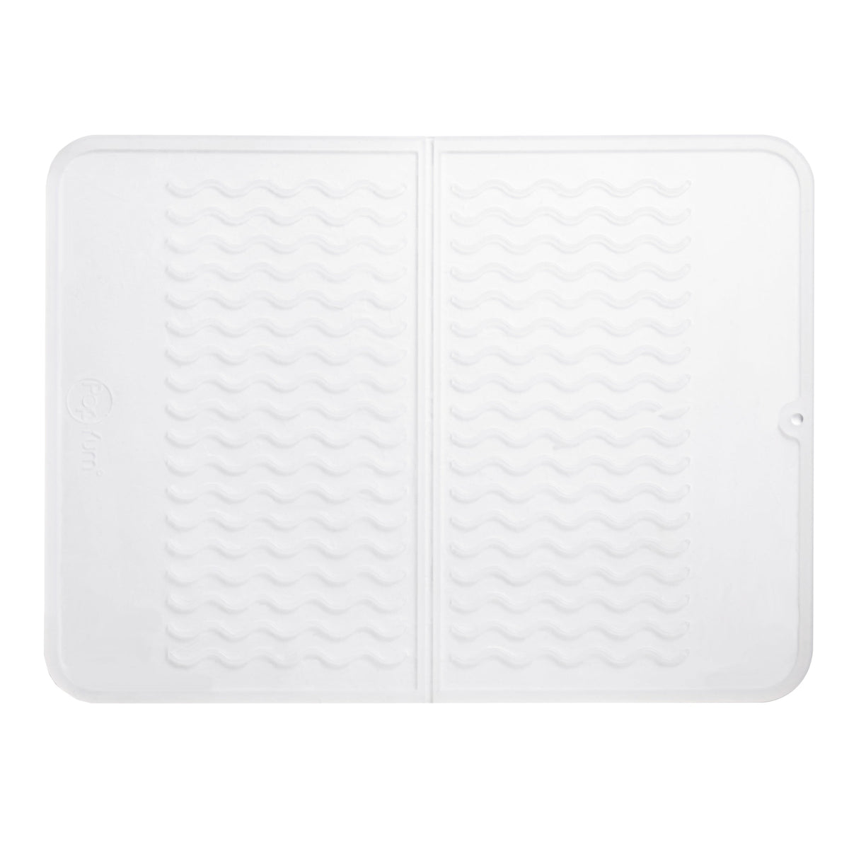 PopYum Silicone Drying Mat, 12 x 16 in – Clear Frosted, Heat Resistant