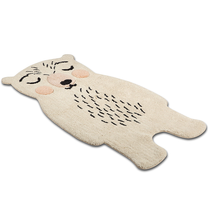 Odino Polar Bear Cotton Baby Rug – Cream