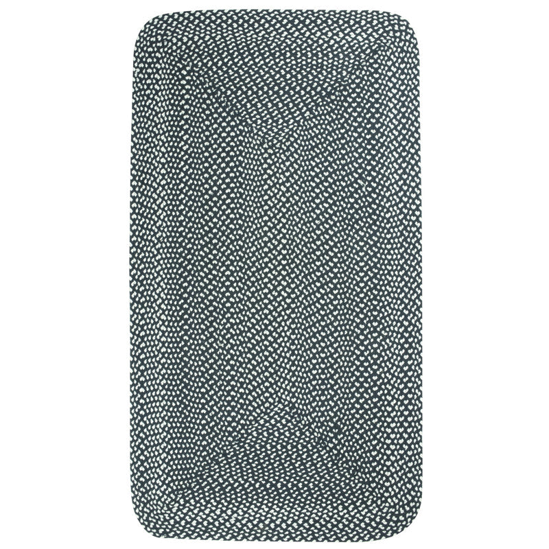 Allen Hand-Braided Cotton Rug – Black & White