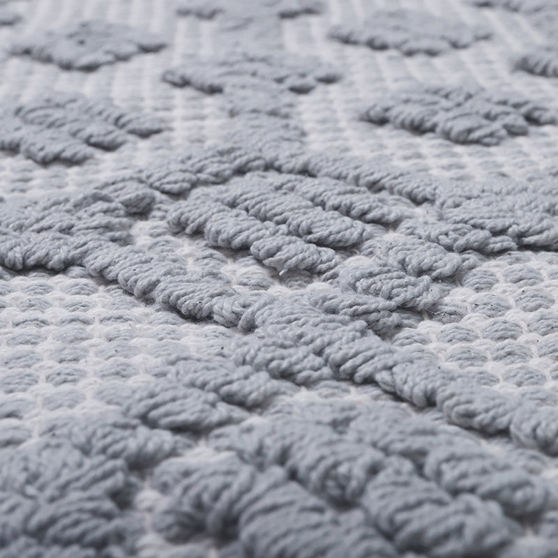 Blonder Hand-Woven Cotton Kids' Rug – Grey