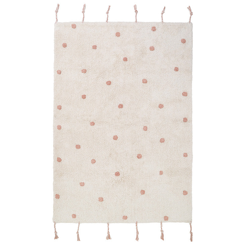 Nümi Polka Dot Kids' Rug – Pink Nude