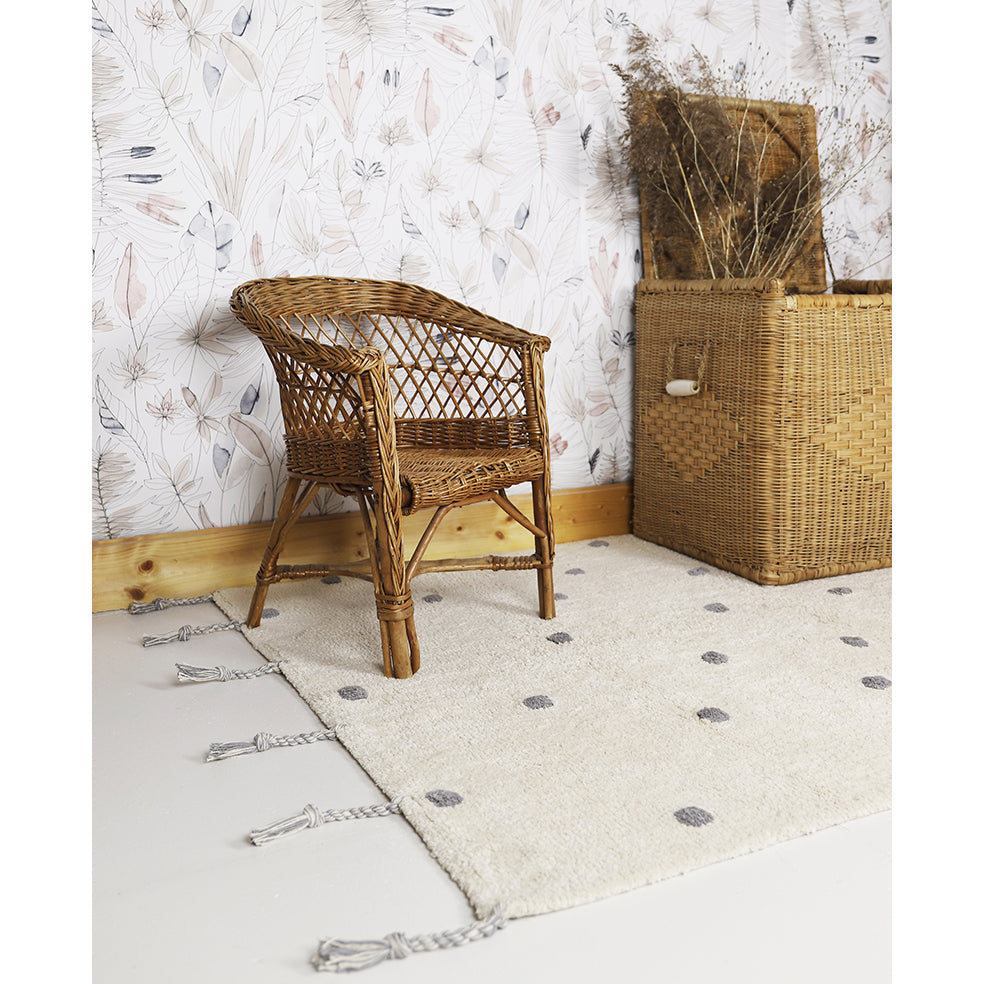 Nümi Polka Dot Kids' Rug – Gray