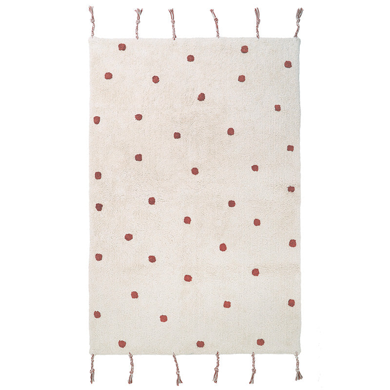 Nümi Polka Dot Kids' Rug – Amber