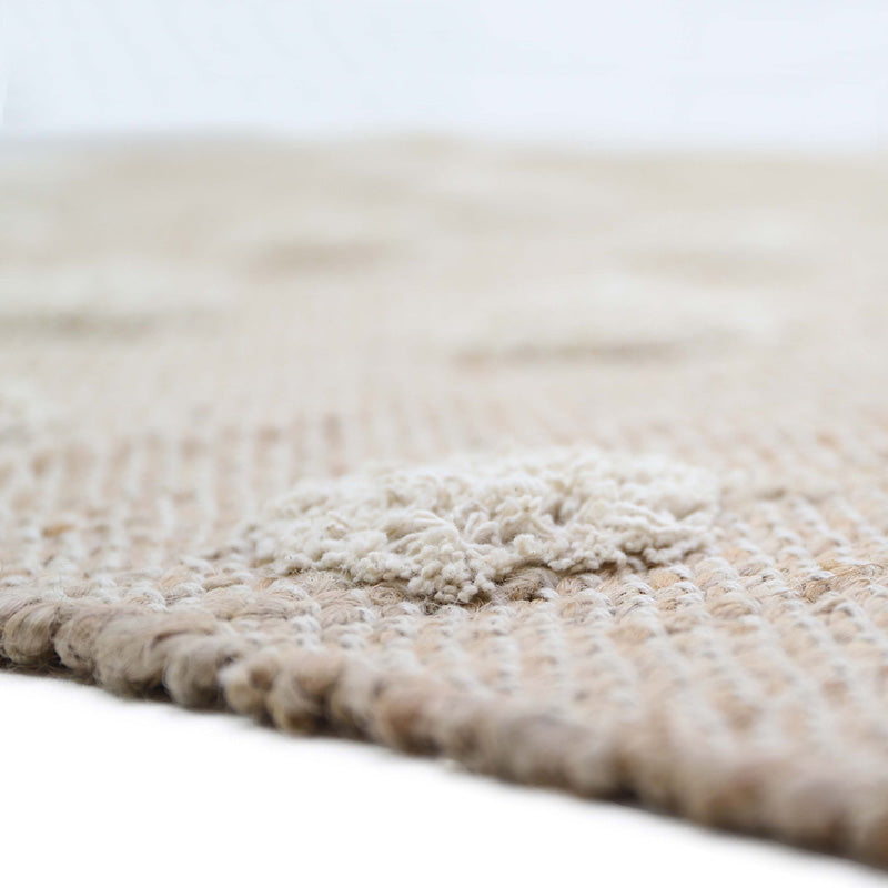 Nop Jute & Cotton Rug with Fringes