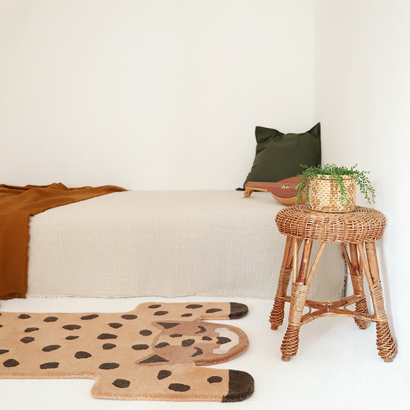 Kumako Leopard Wool Kids' Rug