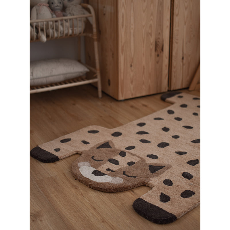 Kumako Leopard Wool Kids' Rug