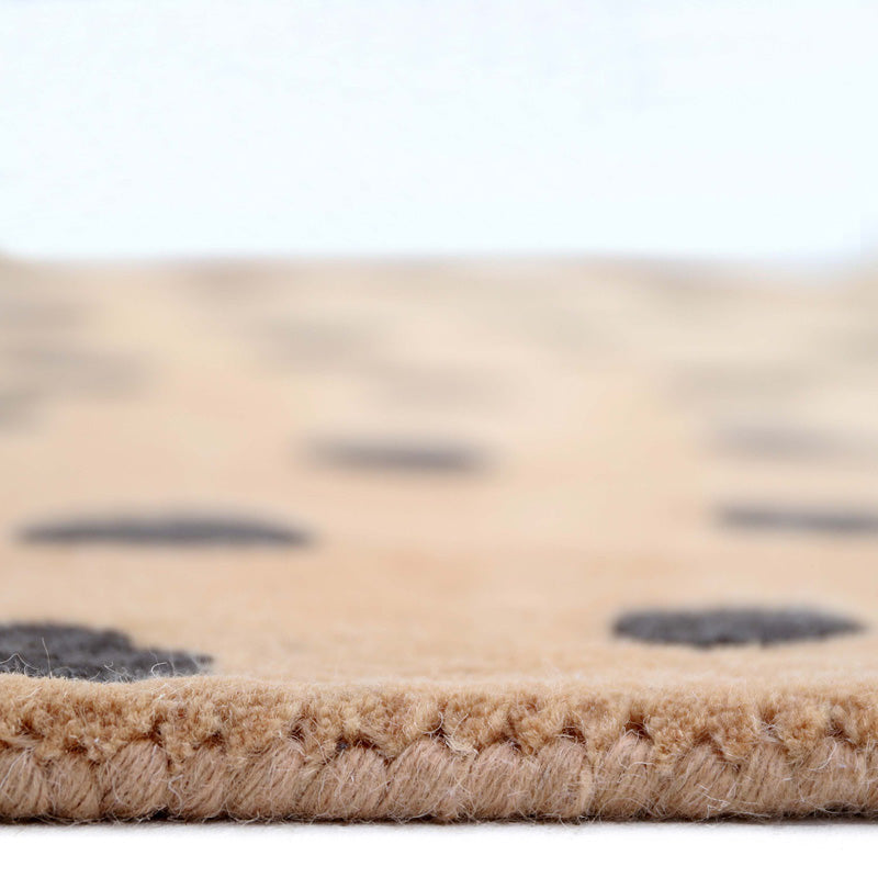 Kumako Leopard Wool Kids' Rug