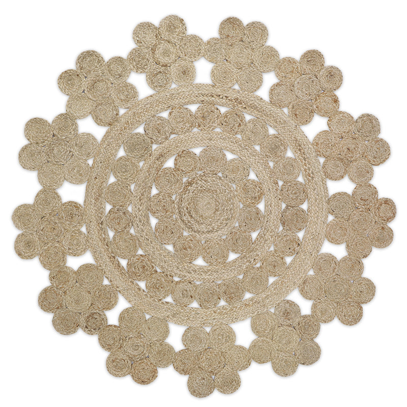 Moora Round Openwork Jute Rug