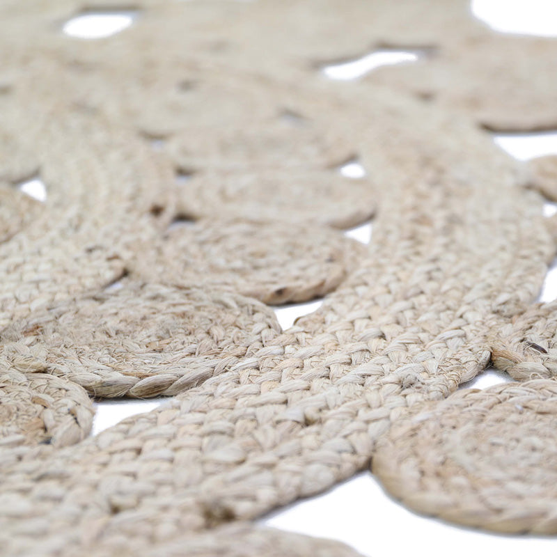 Moora Round Openwork Jute Rug