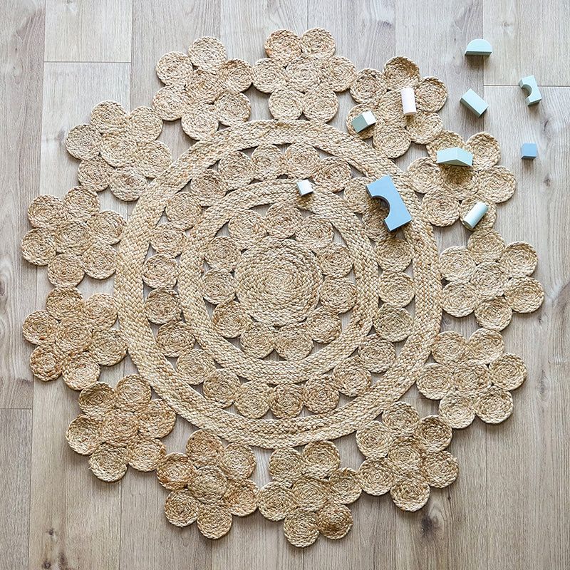 Moora Round Openwork Jute Rug