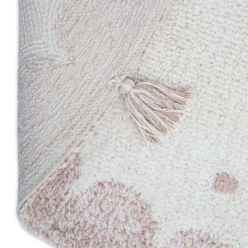 Mallen Round Polka Dot Cotton Kids' Rug