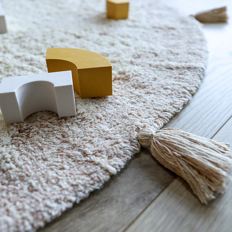 Mallen Round Polka Dot Cotton Kids' Rug