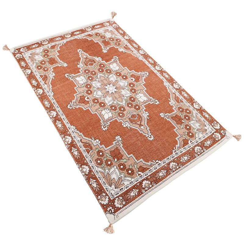 Lalitha Bohemian Cotton Kids' Rug with Pompoms
