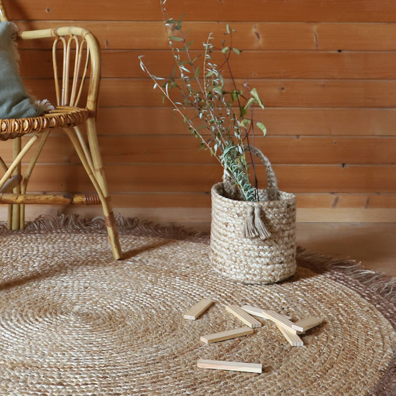 Oslo Small Hanging Jute Storage Basket